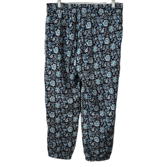St. Roche Yucca Ankle Crop Tapered Pants In Blue Floral Size M - Picture 3 of 10